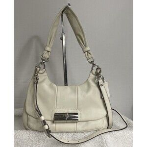 Coach KRISTIN Off White Leather Ergo Hobo Shoulder/Crossbody Bag READ